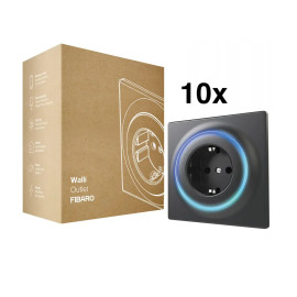 Розетка Z-Wave FIBARO Walli Outlet — 10 шт. Черный
