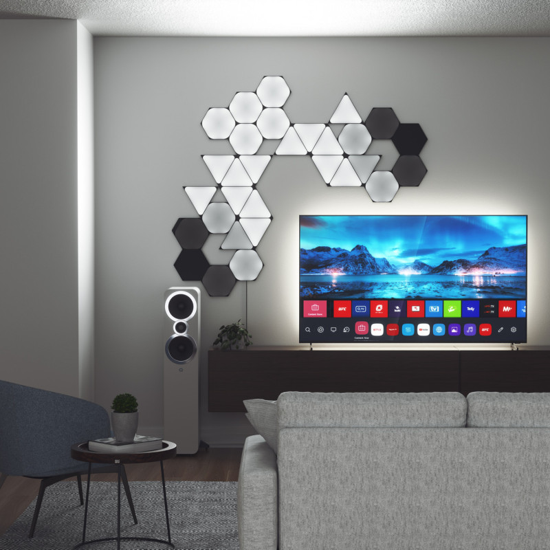 Додаткові панелі Nanoleaf Shapes Ultra Black Hexagons Expansion Pack, Apple Homekit - 3 шт. - 7
