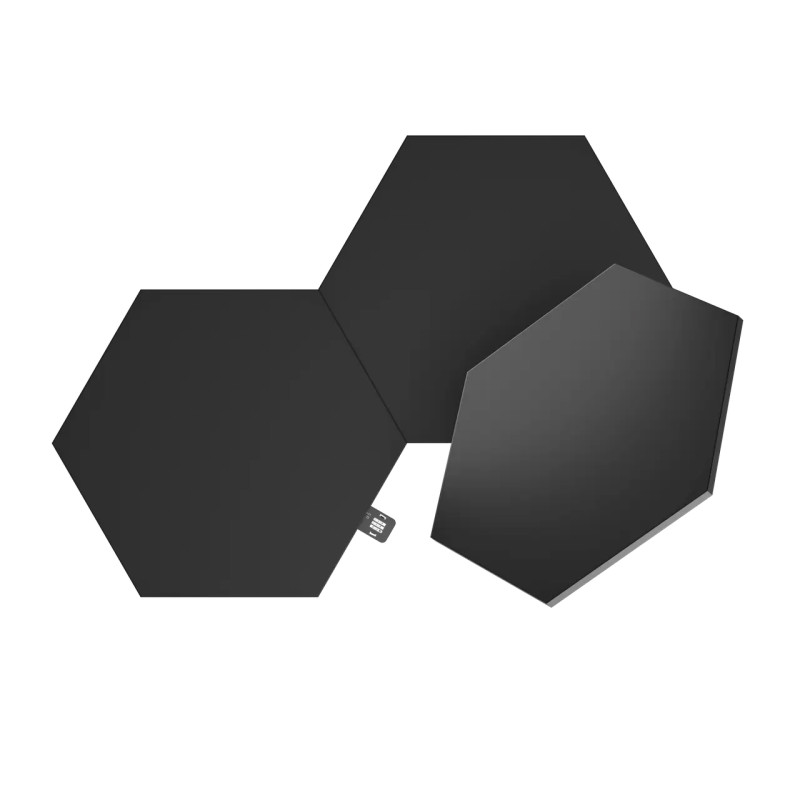 Додаткові панелі Nanoleaf Shapes Ultra Black Hexagons Expansion Pack, Apple Homekit - 3 шт.