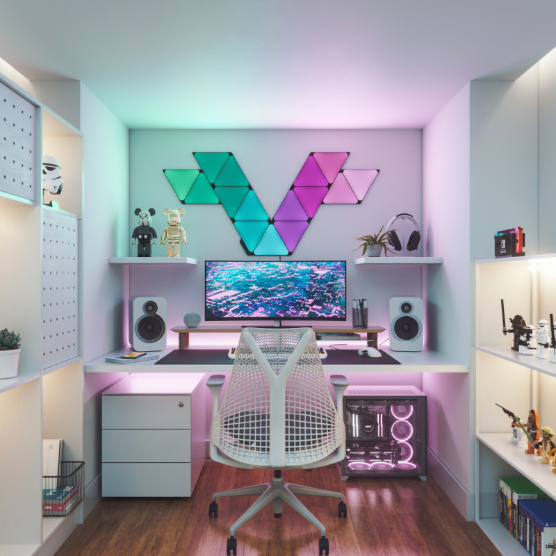 Дополнительные панели Nanoleaf Shapes Ultra Black Triangles Expansion Pack, Apple Homekit - 3 шт. - 8