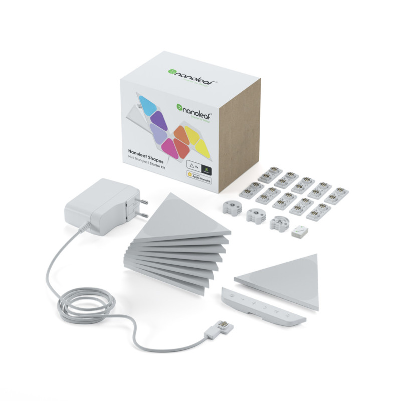 Розумна система освітлення Nanoleaf Shapes Mini Triangles Starter Kit Apple Homekit - 9 шт.