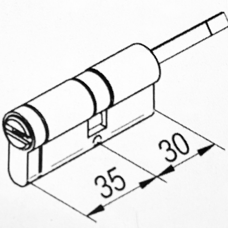 Цилиндр Salto DCE3 для замка Danalock V3 35x30 мм - DCE33530NID5 - 1