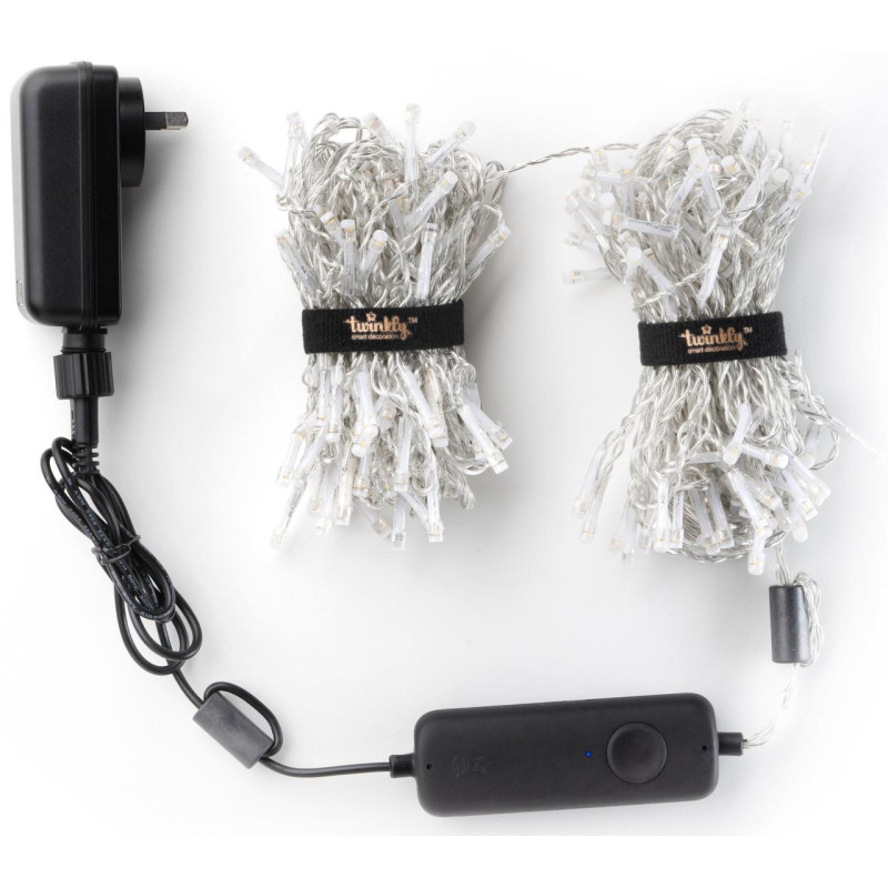 Світлодіодна Smart LED гірлянда Twinkly Icicle RGBW 190, 5м, BT+WiFi, Gen II, IP44 кабель прозорий - 3