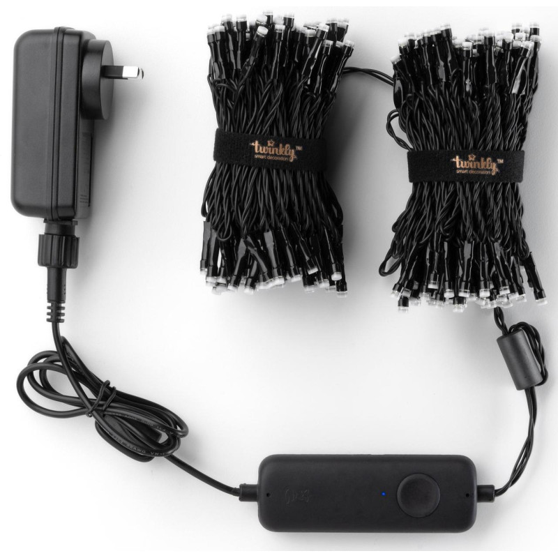 Умная гирлянда Twinkly Strings RGBW 250, 20 м, BT+WiFi, Gen II, IP44 кабель черный - 2