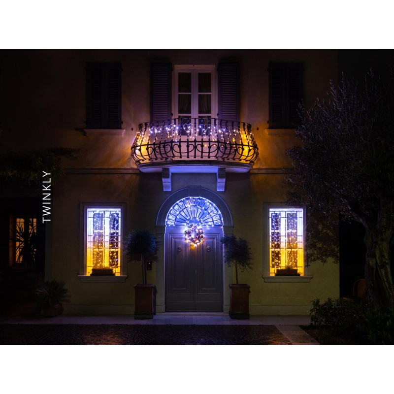 Умная гирлянда Twinkly Strings RGBW 250, 20 м, BT+WiFi, Gen II, IP44 кабель черный - 7