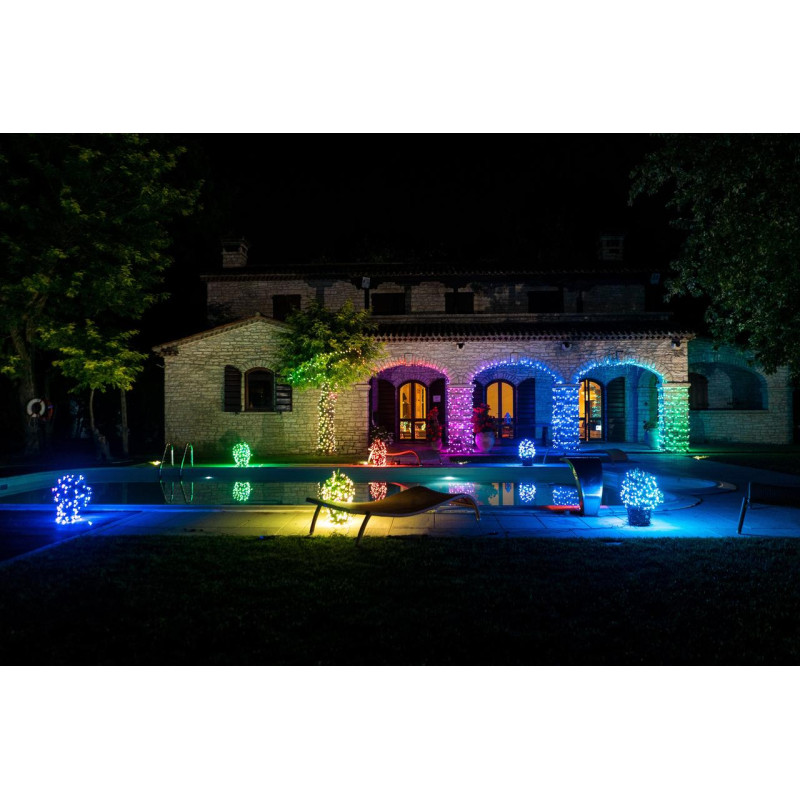 Світлодіодна Smart LED гірлянда Twinkly Icicle RGBW 190, 5м, BT+WiFi, Gen II, IP44 кабель прозорий - 5