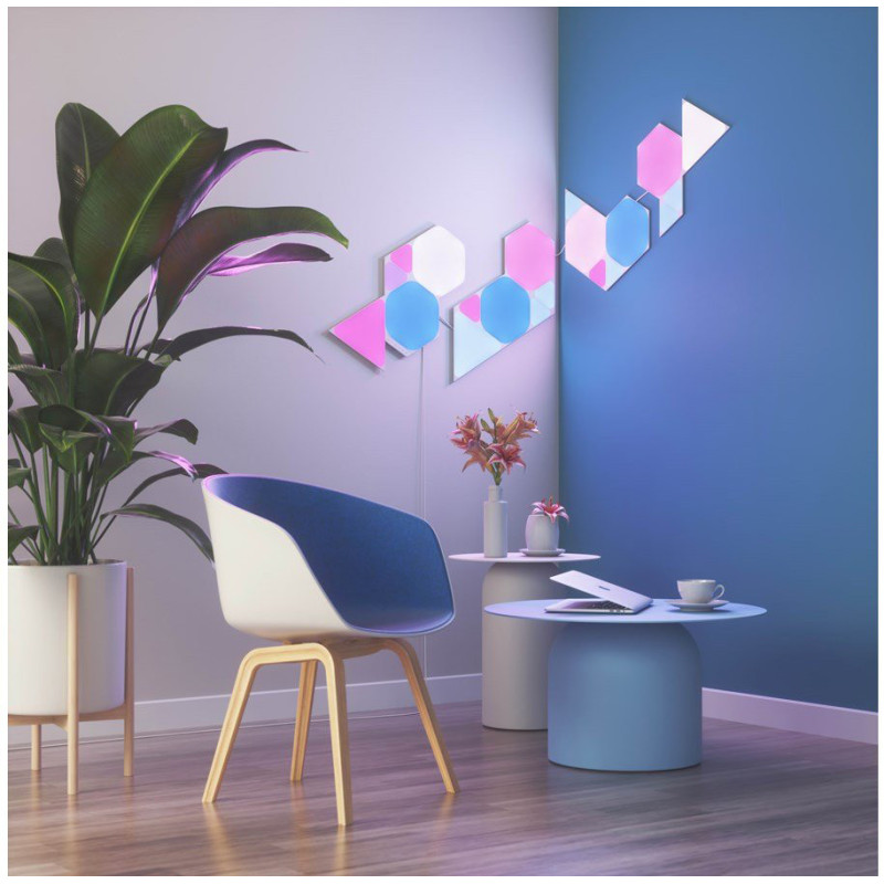 Розумна система освітлення Nanoleaf Shapes Triangles Starter Kit-15 шт. - 4