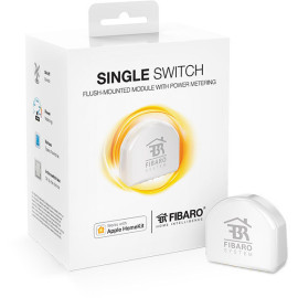 Релейный выключатель со счетчиком электроэнергии FIBARO Single Switch  для Apple HomeKit - FGBHS-213