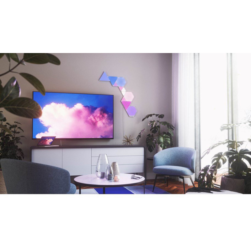 Розумна система освітлення Nanoleaf Shapes Triangles Starter Kit-9 шт. - 5