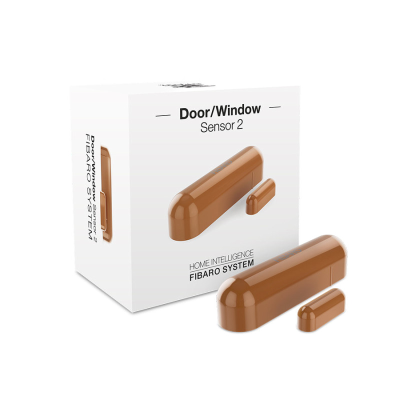 Датчик открытия двери/окна и температуры FIBARO Door/Window Sensor 2 Открытия окна/двери, Температура, (light brown) светло-коричневый - 1